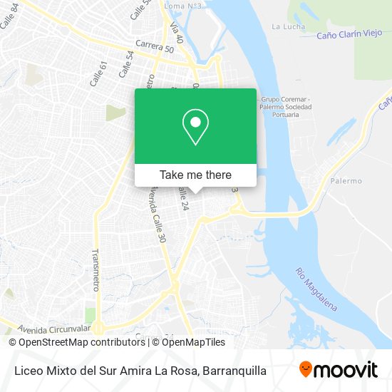 Liceo Mixto del Sur Amira La Rosa map