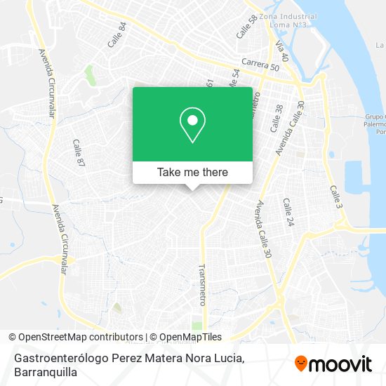 Gastroenterólogo Perez Matera Nora Lucia map