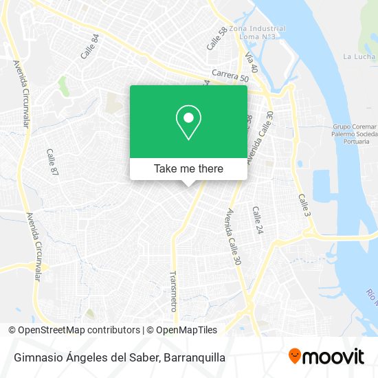 Gimnasio Ángeles del Saber map