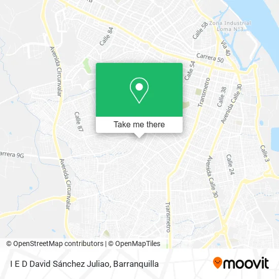 Mapa de I E D David Sánchez Juliao