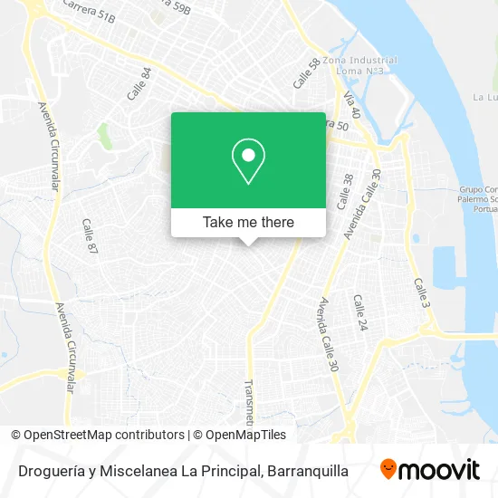 Mapa de Droguería y Miscelanea La Principal