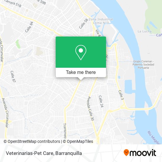 Veterinarias-Pet Care map