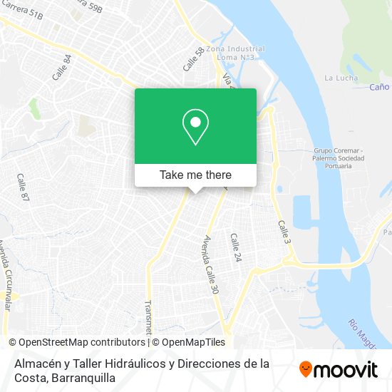 Almacén y Taller Hidráulicos y Direcciones de la Costa map