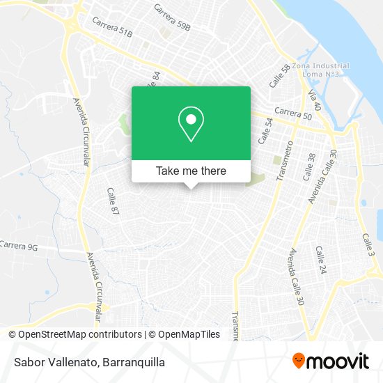 Sabor Vallenato map