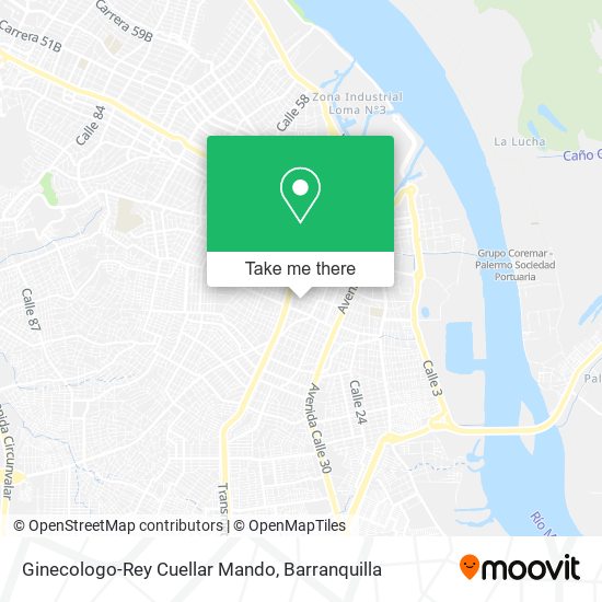 Ginecologo-Rey Cuellar Mando map