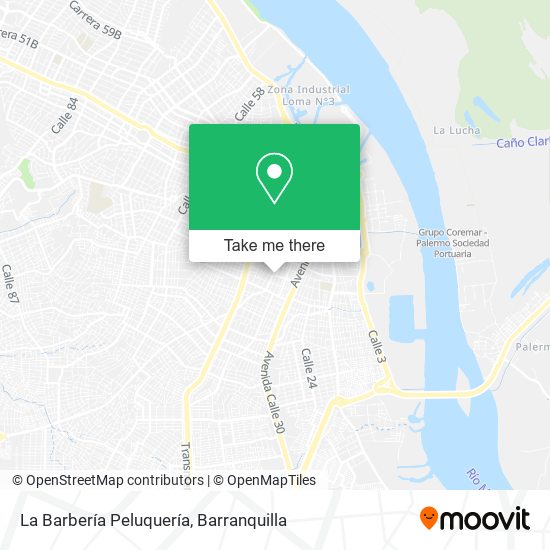 Mapa de La Barbería Peluquería