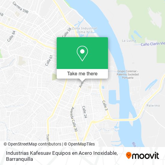 Industrias Kafesuav Equipos en Acero Inoxidable map