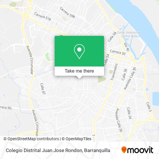 Mapa de Colegio Distrital Juan Jose Rondon