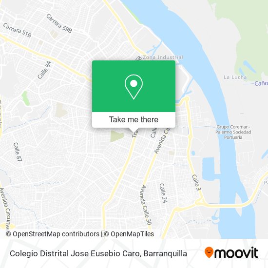 Mapa de Colegio Distrital Jose Eusebio Caro