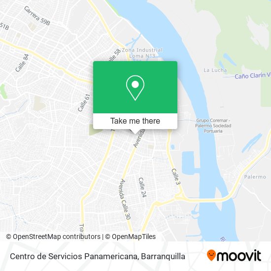 Centro de Servicios Panamericana map