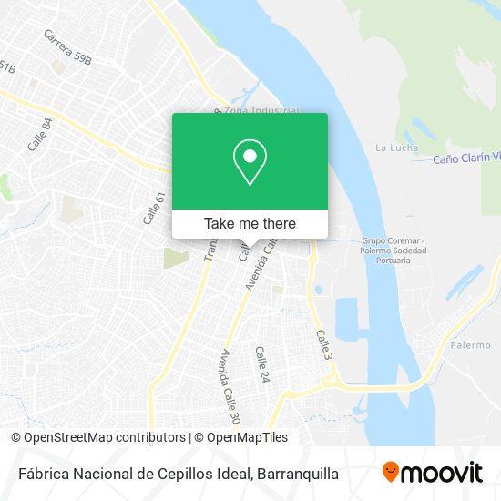 Fábrica Nacional de Cepillos Ideal map