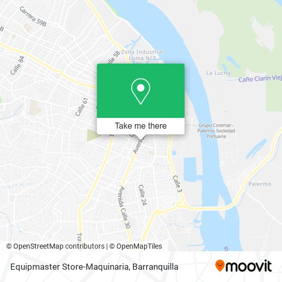 Mapa de Equipmaster Store-Maquinaria