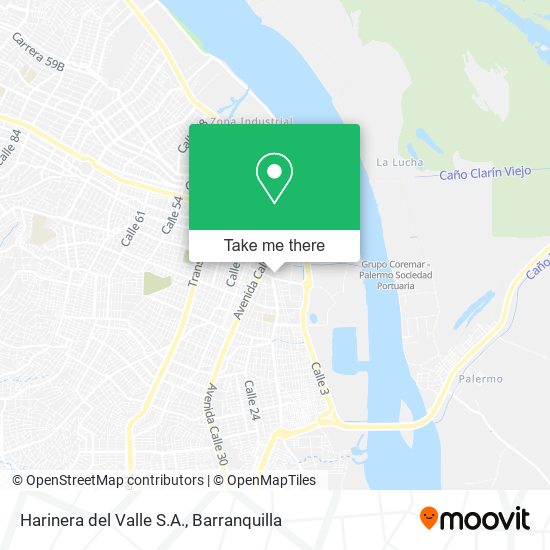 Harinera del Valle S.A. map