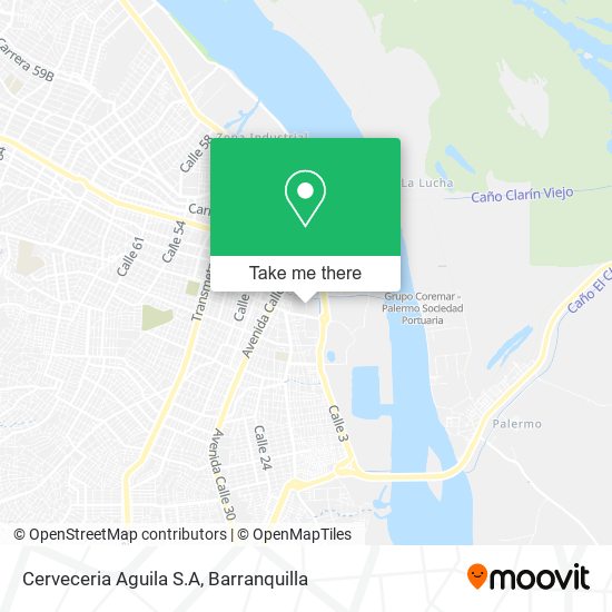 Cerveceria Aguila S.A map