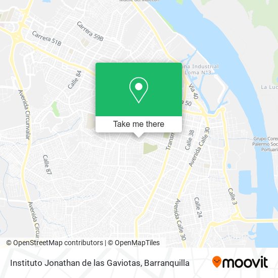 Instituto Jonathan de las Gaviotas map