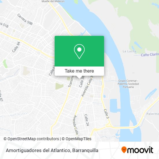 Amortiguadores del Atlantico map