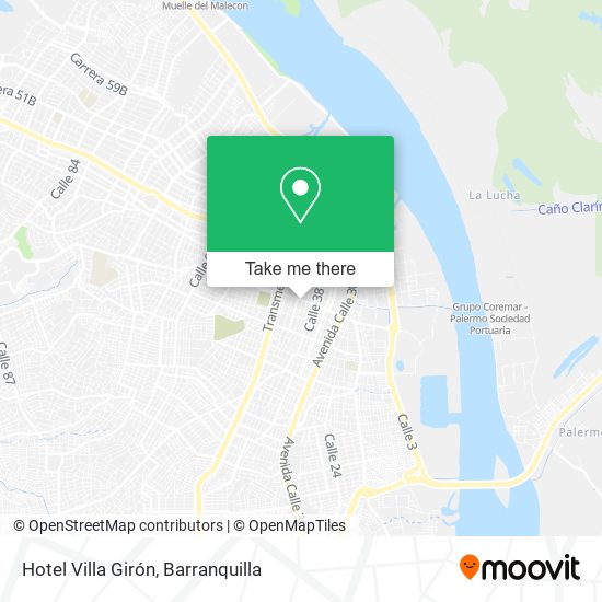 Hotel Villa Girón map