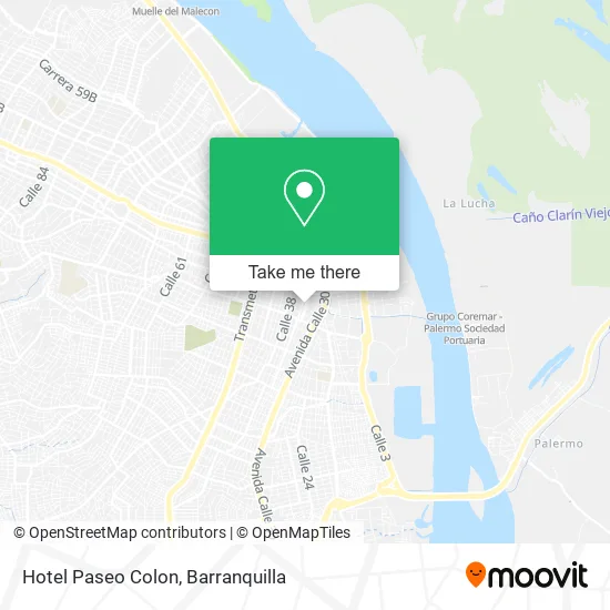 Hotel Paseo Colon map