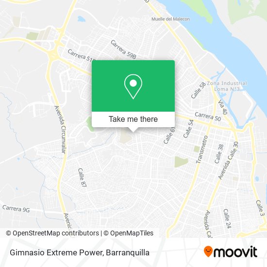 Gimnasio Extreme Power map