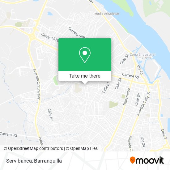Mapa de Servibanca