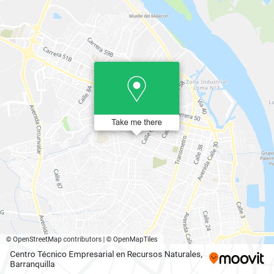 Centro Técnico Empresarial en Recursos Naturales map