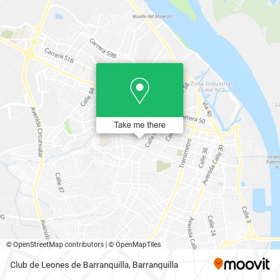 Club de Leones de Barranquilla map