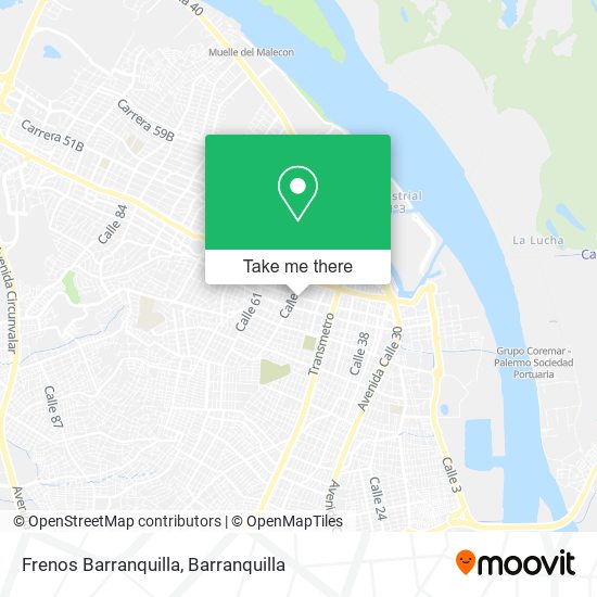 Frenos Barranquilla map