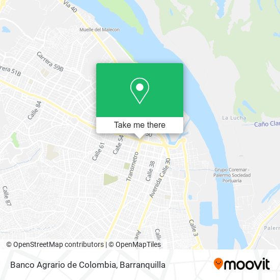 Banco Agrario de Colombia map