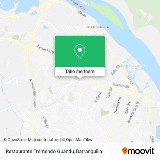 Restaurante Tremendo Guandu map