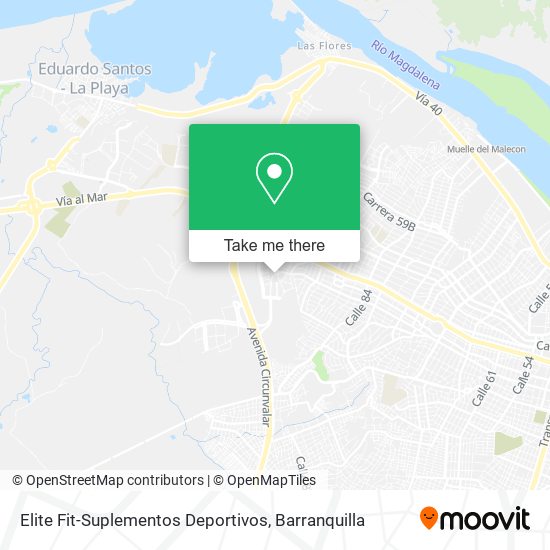 Mapa de Elite Fit-Suplementos Deportivos