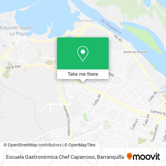 Mapa de Escuela Gastronómica Chef Caparroso