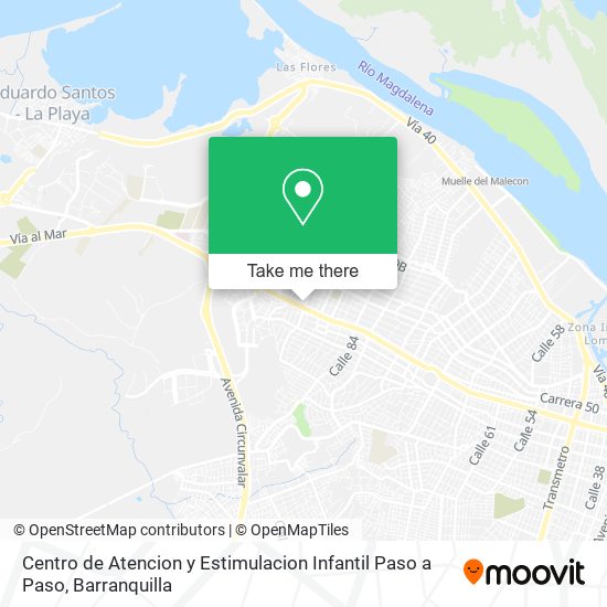 Mapa de Centro de Atencion y Estimulacion Infantil Paso a Paso