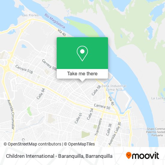 Children International - Baranquilla map