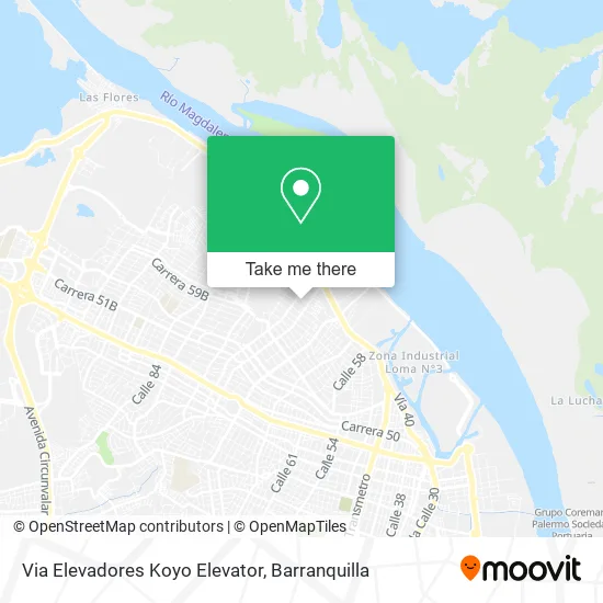 Mapa de Via Elevadores Koyo Elevator