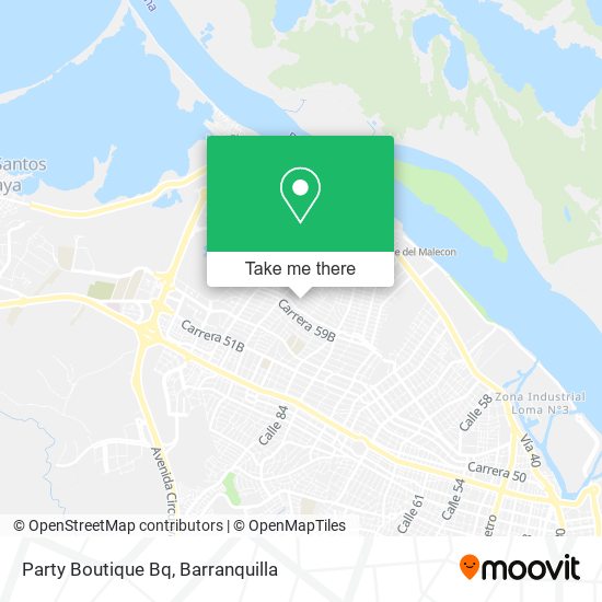 Party Boutique Bq map