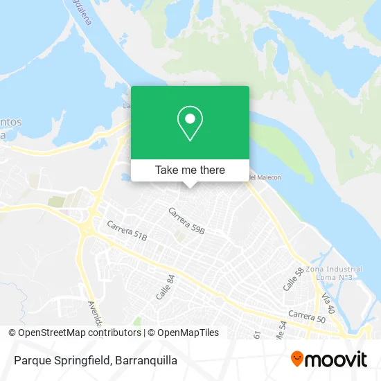 Parque Springfield map