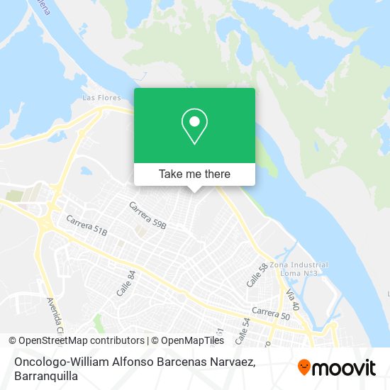 Oncologo-William Alfonso Barcenas Narvaez map