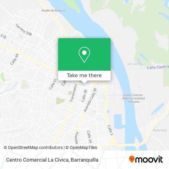 Mapa de Centro Comercial La Civica