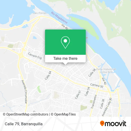 Calle 79 map