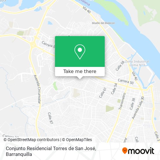 Conjunto Residencial Torres de San José map