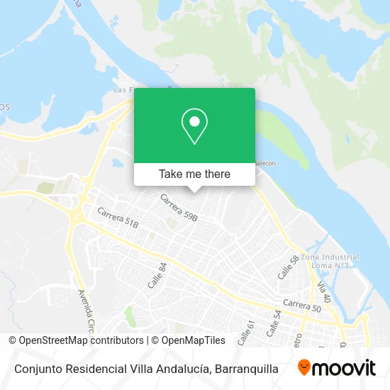 Mapa de Conjunto Residencial Villa Andalucía