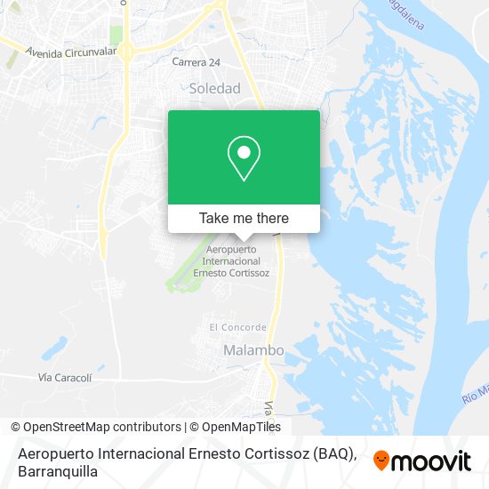 Aeropuerto Internacional Ernesto Cortissoz (BAQ) map