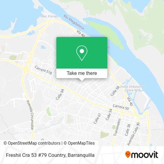 Freshii Cra 53 #79 Country map