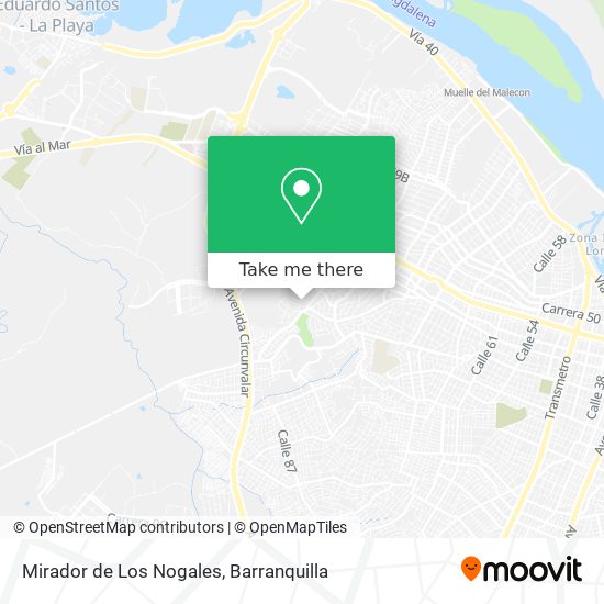 Mirador de Los Nogales map