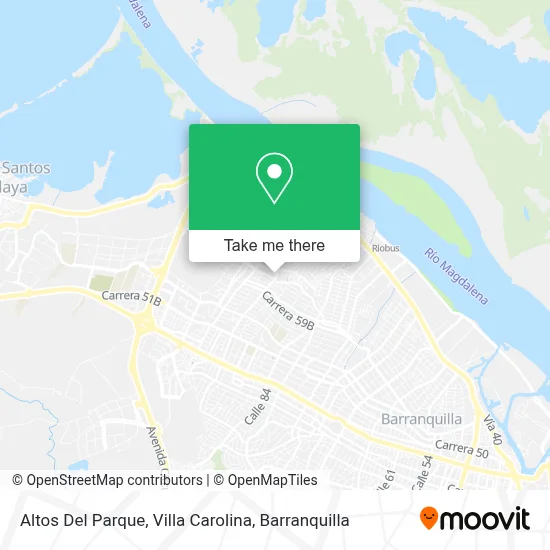 Altos Del Parque, Villa Carolina map