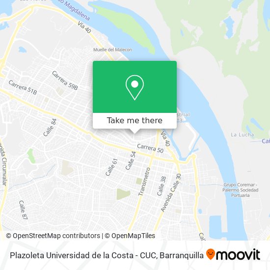 Plazoleta Universidad de la Costa - CUC map