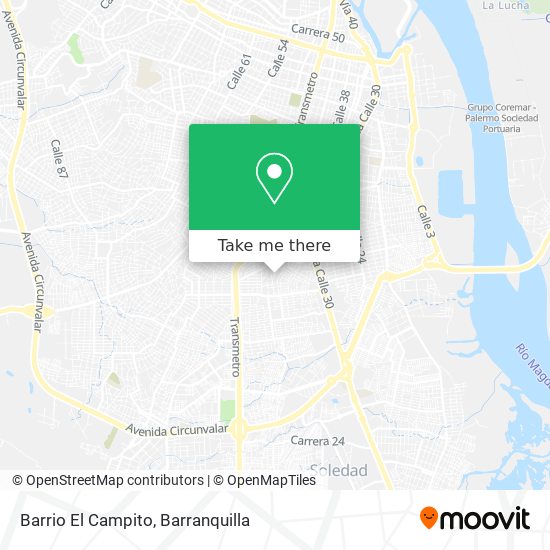 Mapa de Barrio El Campito