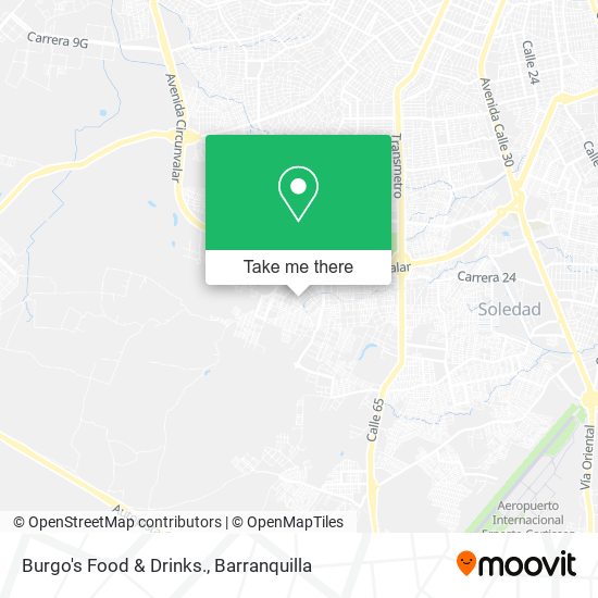 Burgo's Food & Drinks. map