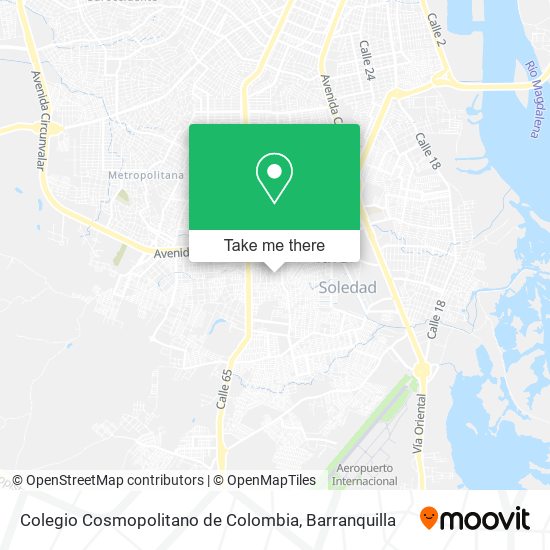 Colegio Cosmopolitano de Colombia map