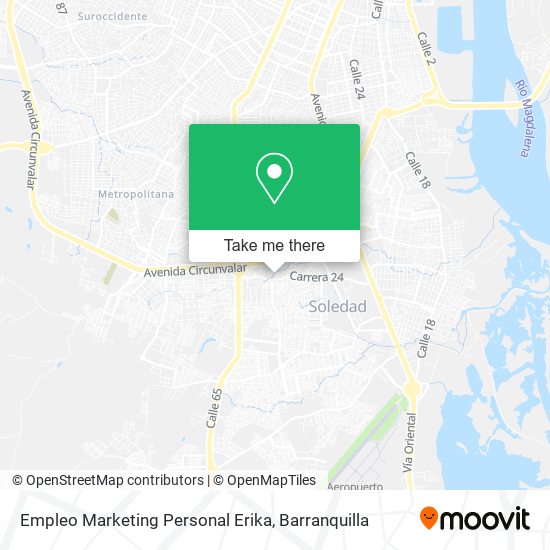 Empleo Marketing Personal Erika map